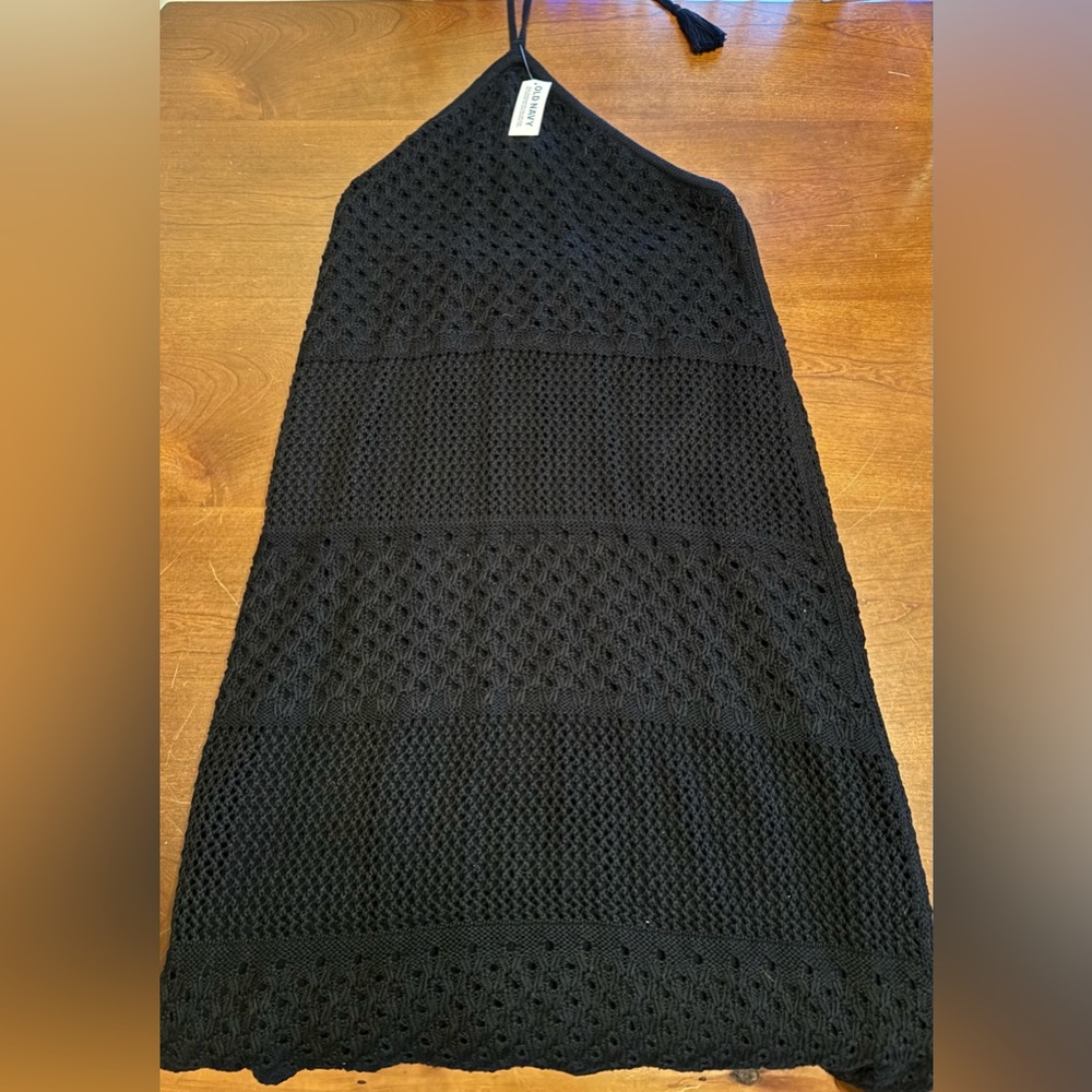 Old Navy Black Textured Sleeveless Top